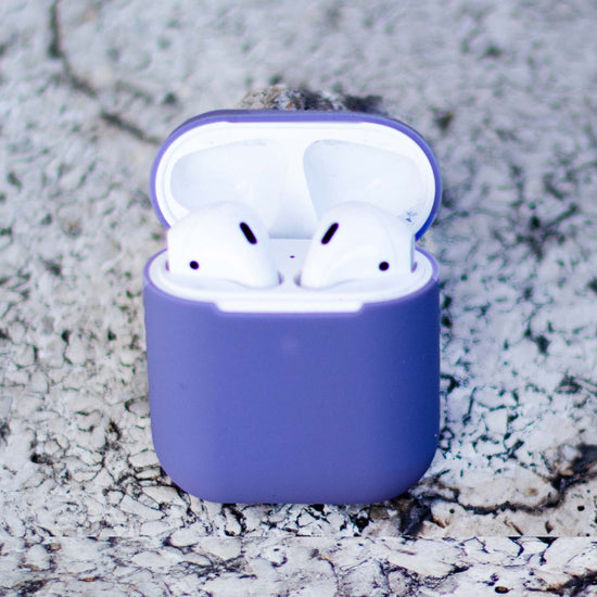 Blue flexible airpod case